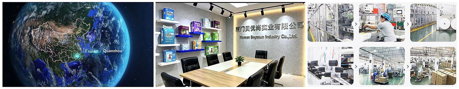 Beyasun Industrial Co.,Ltd linha de produção do fabricante
