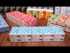 Lenços de Papel Faciais de Bolso para Viagem 3 Camadas 14gsm Textura Ultra Macia Especial