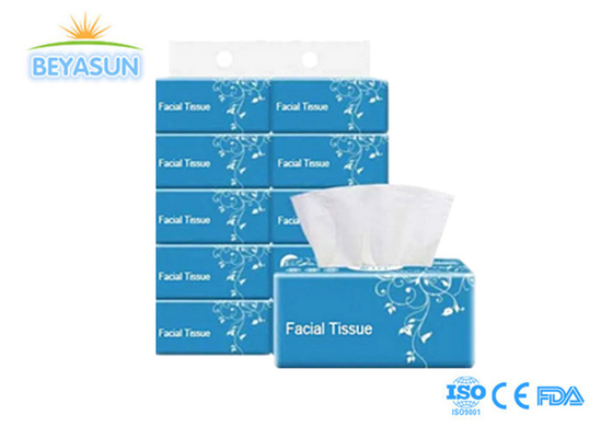 Fabricante profissional Papel de tecido facial branco de embalagem macia, 2 Ply, 100% de papel virgem