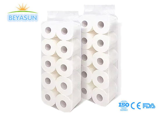 Embalagem individual 10 rolos de papel Amigável para o ambiente Papel higiênico macio Tissue Online