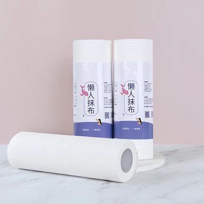 Fabrica de OEM papel de cozinha descartável com ponto branco em relevo absorvente de óleo 60pcs/rolo papel de cozinha multiuso
