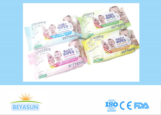 Limpezas molhadas biodegradáveis Flushable 80pcs do cuidado 100% do bebê
